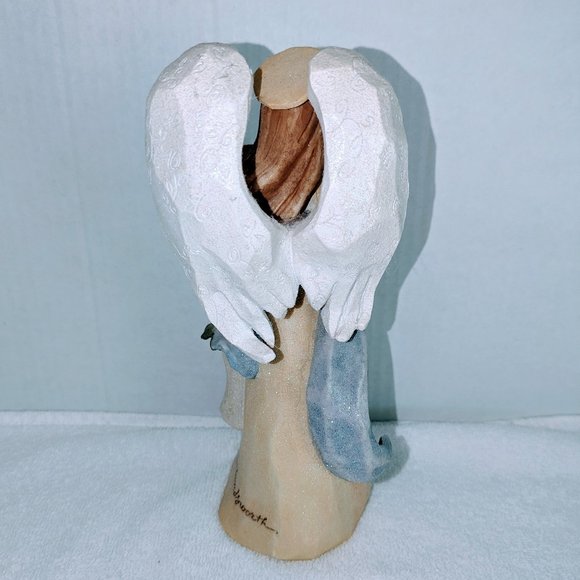 FOUNDATIONS By Karen Hahn Porcelain Angel Figurine  9" Tall - Picture 2 of 5
